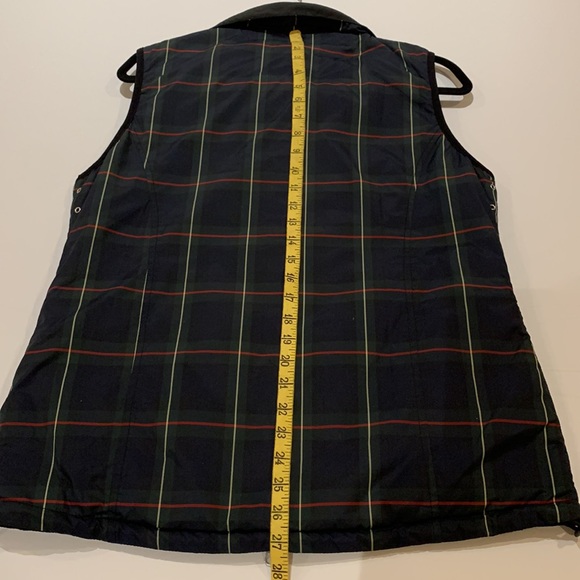 Golfino Reversible Vest--Green/Navy Tartan Plaid/Black Size 12 Never Worn - Picture 14 of 14